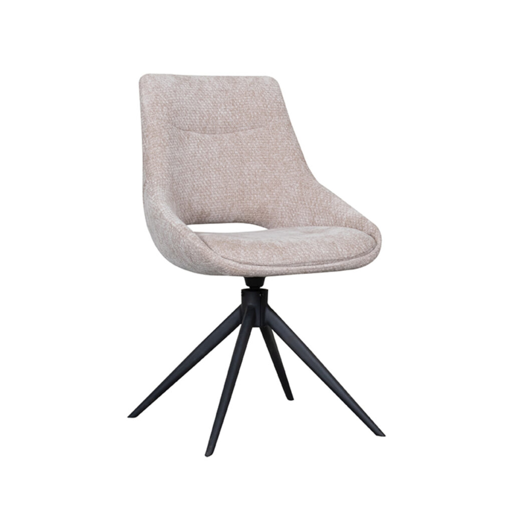 LABEL51 Eetkamerstoel Marlow - Clay - Elite - Black Frame