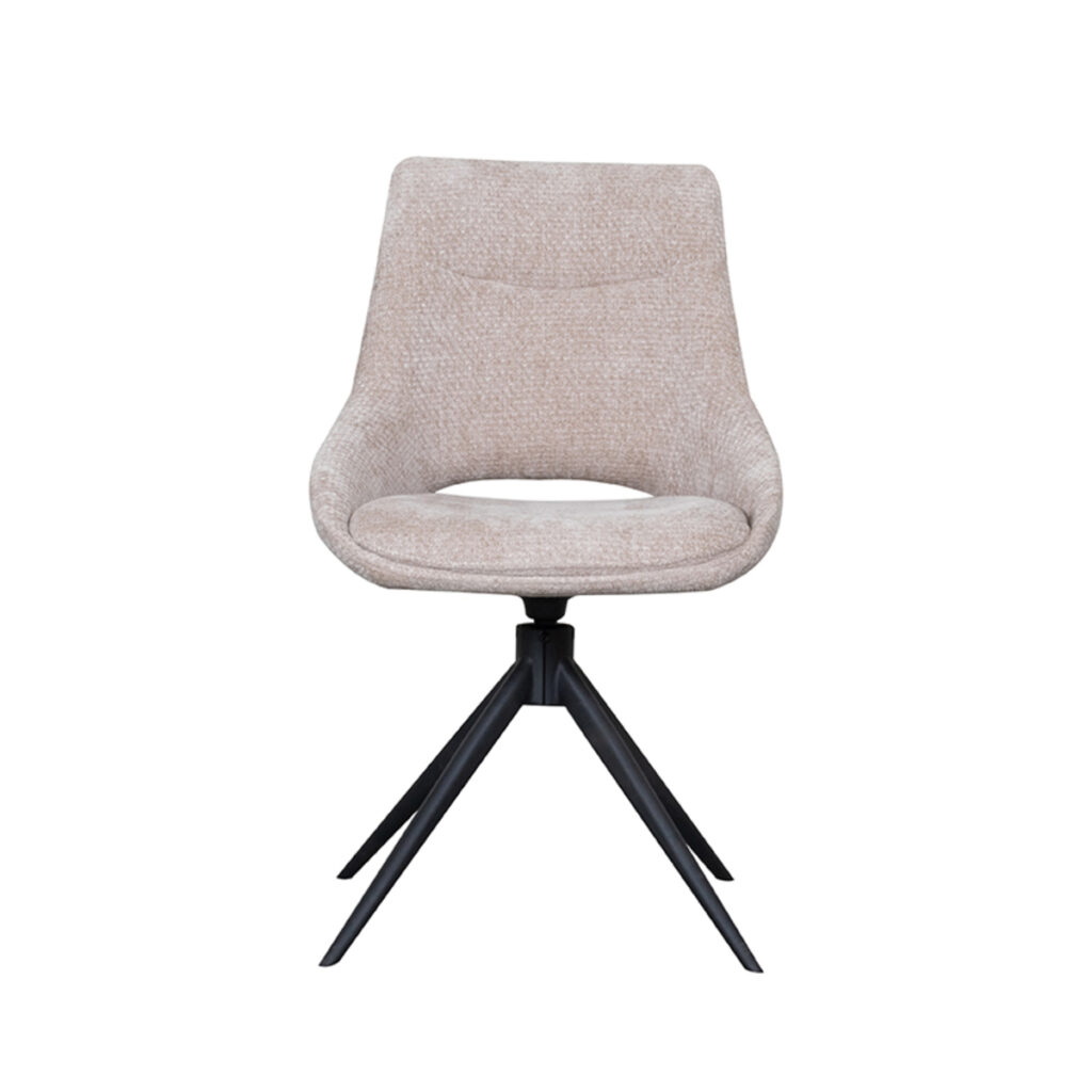 LABEL51 Eetkamerstoel Marlow - Clay - Elite - Black Frame