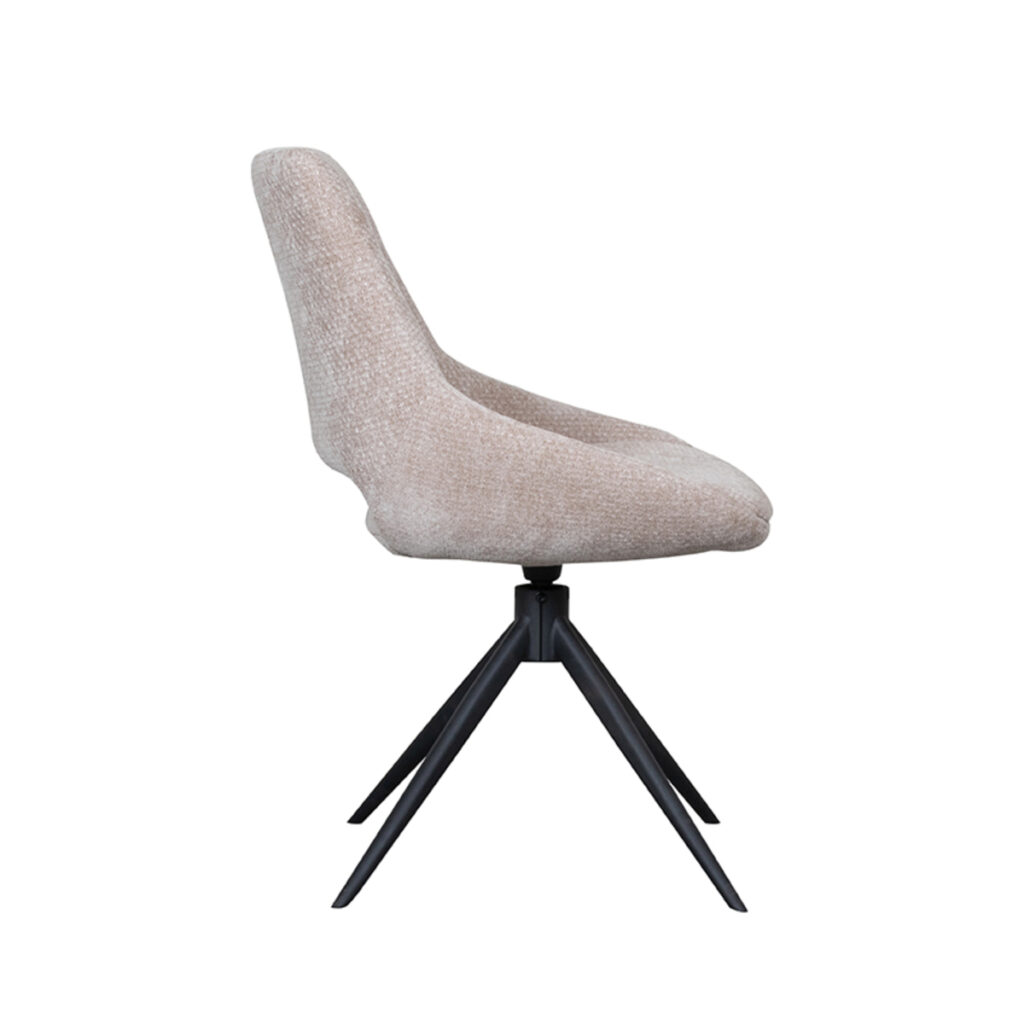 LABEL51 Eetkamerstoel Marlow - Clay - Elite - Black Frame