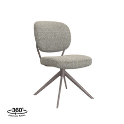 18099358_360AR LABEL51 Eetkamerstoel Geneva - Truffel grijs - Boucle - Bronze Frame