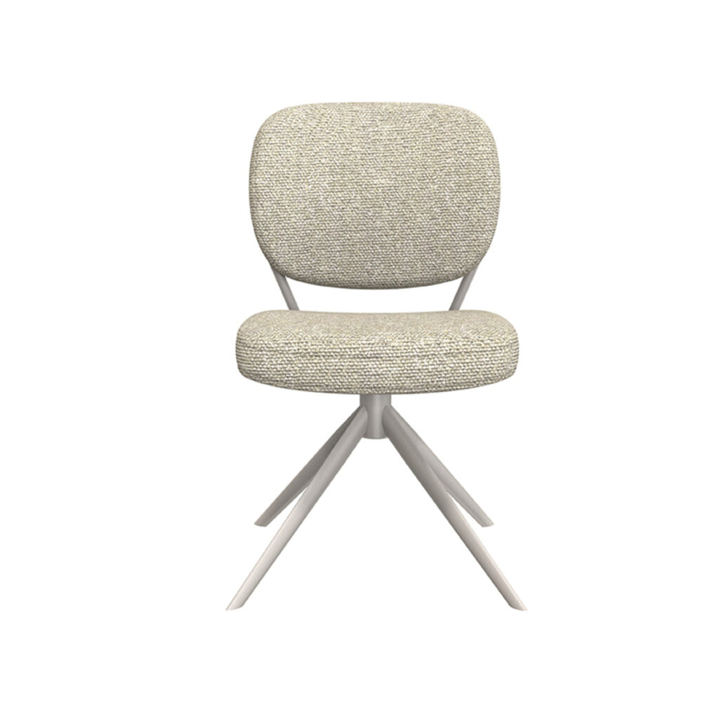 LABEL51 Eetkamerstoel Geneva - Naturel - Boucle - Taupe Frame