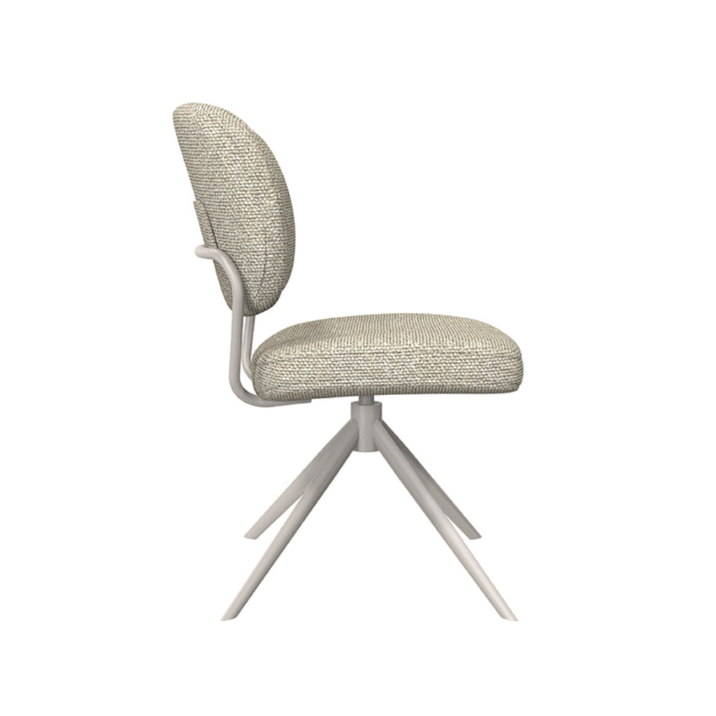 LABEL51 Eetkamerstoel Geneva - Naturel - Boucle - Taupe Frame