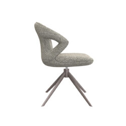 18099363_03 LABEL51 Eetkamerstoel Zurich - Truffel grijs - Boucle - Bronze Frame