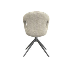 LABEL51 Eetkamerstoel Zurich - Naturel - Boucle - Black Frame