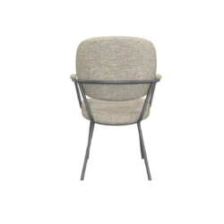 18099991_04 LABEL51 Eetkamerstoel Lausanne - Naturel - Boucle - Black Frame