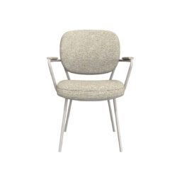 18099992_02 LABEL51 Eetkamerstoel Lausanne - Naturel - Boucle - Taupe Frame