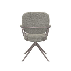 18099995_04 LABEL51 Eetkamerstoel Basel - Truffel grijs - Boucle - Bronze Frame