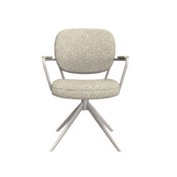 LABEL51 Eetkamerstoel Basel - Naturel - Boucle - Taupe Frame