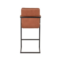 LABEL51 Barkruk Denmark - Cognac - Microfiber - Zithoogte 67