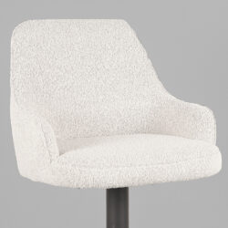 Barkruk_Fender_40x42x92-113cm_Champagne_Touch_Detail LABEL51 Barkruk Fender - Wit - Boucle - Zithoogte 64-84