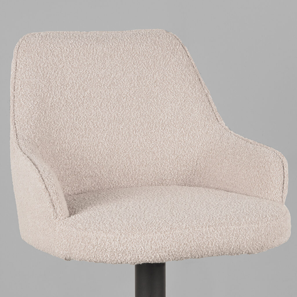 Barkruk_Fender_40x42x92-113cm_Naturel_Touch_Detail LABEL51 Barkruk Fender - Naturel - Boucle - Zithoogte 64-84