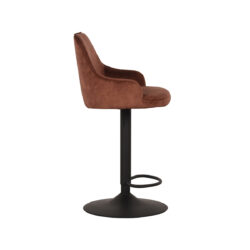 LABEL51 Barkruk Fender - Rust - Velours - Zithoogte 64-84