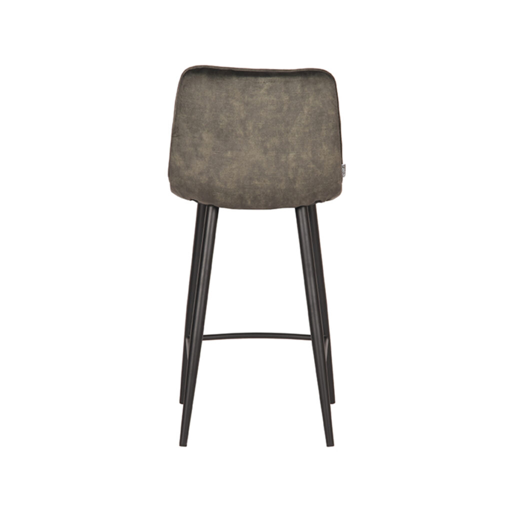 Barkruk_Jelt_45x48x94_cm_Hunter_Velours_Achterkant LABEL51 Barkruk Jelt - Hunter - Velours - Zithoogte 66