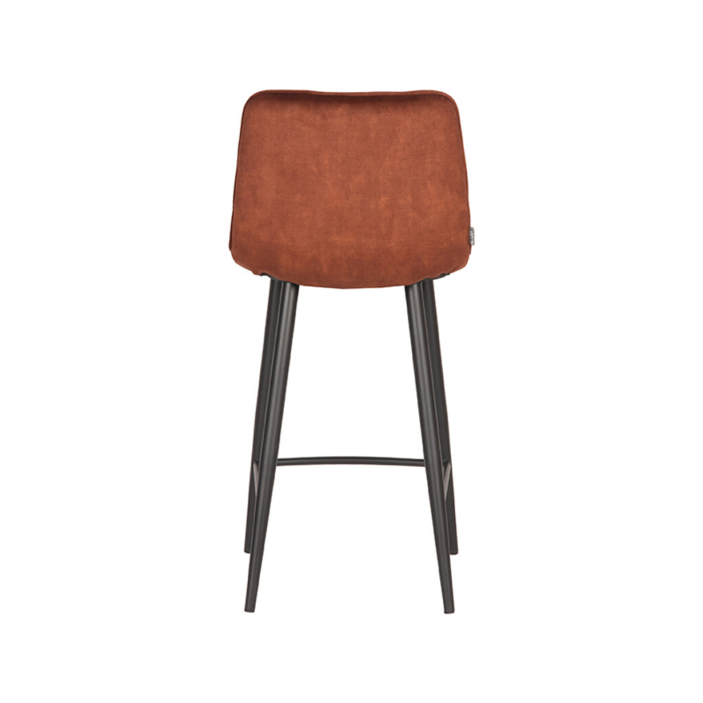 LABEL51 Barkruk Jelt - Rust - Velours - Zithoogte 66