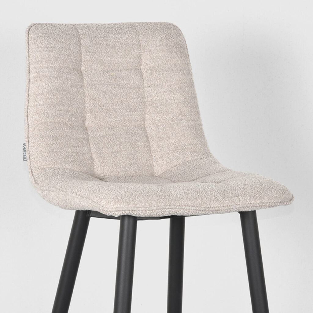 Barkruk_Jelt_Natural_Boucle_42x46x107_Cm_Detail LABEL51 Barkruk Jelt - Naturel - Boucle - Zithoogte 78