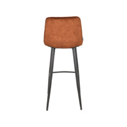 Barkruk_Jelt_Oker_Velours_45x48x107_Cm_Achterkant LABEL51 Barkruk Jelt - Oker - Velours - Zithoogte 78