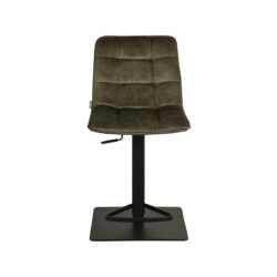 Barkruk_Juul_45x56x88-113_cm_Hunter_Velours_Voorkant2 LABEL51 Barkruk Juul - Hunter - Velours - Zithoogte 55-81