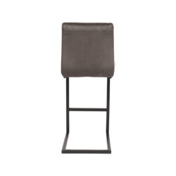 Barkruk_Milo_Antraciet_Microvezel_41x53x100_cm_Achterkant LABEL51 Barkruk Milo - Antraciet - Microfiber - Zithoogte 66