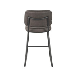 LABEL51 Barkruk Noah - Antraciet - Micro Suede - Zithoogte 65