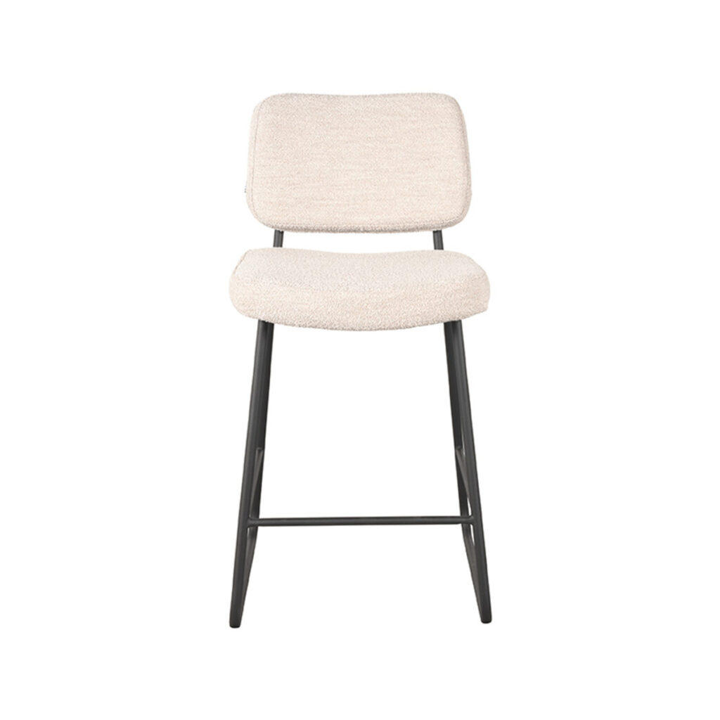 LABEL51 Barkruk Noah - Naturel - Boucle - Zithoogte 65