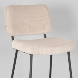 LABEL51 Barkruk Noah - Naturel - Ribcord - Zithoogte 78