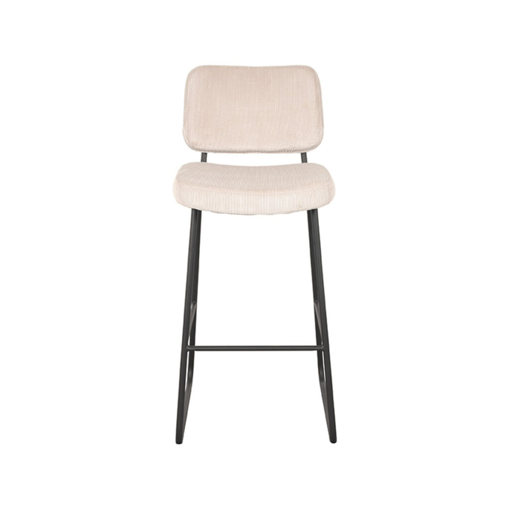 LABEL51 Barkruk Noah - Naturel - Ribcord - Zithoogte 78