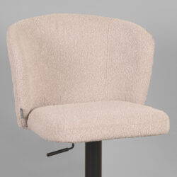 Barkruk_Wave_54x59x84_5-109_5_Cm_Naturel_Touch_Detail LABEL51 Barkruk Wave - Naturel - Boucle - Zithoogte 56-82