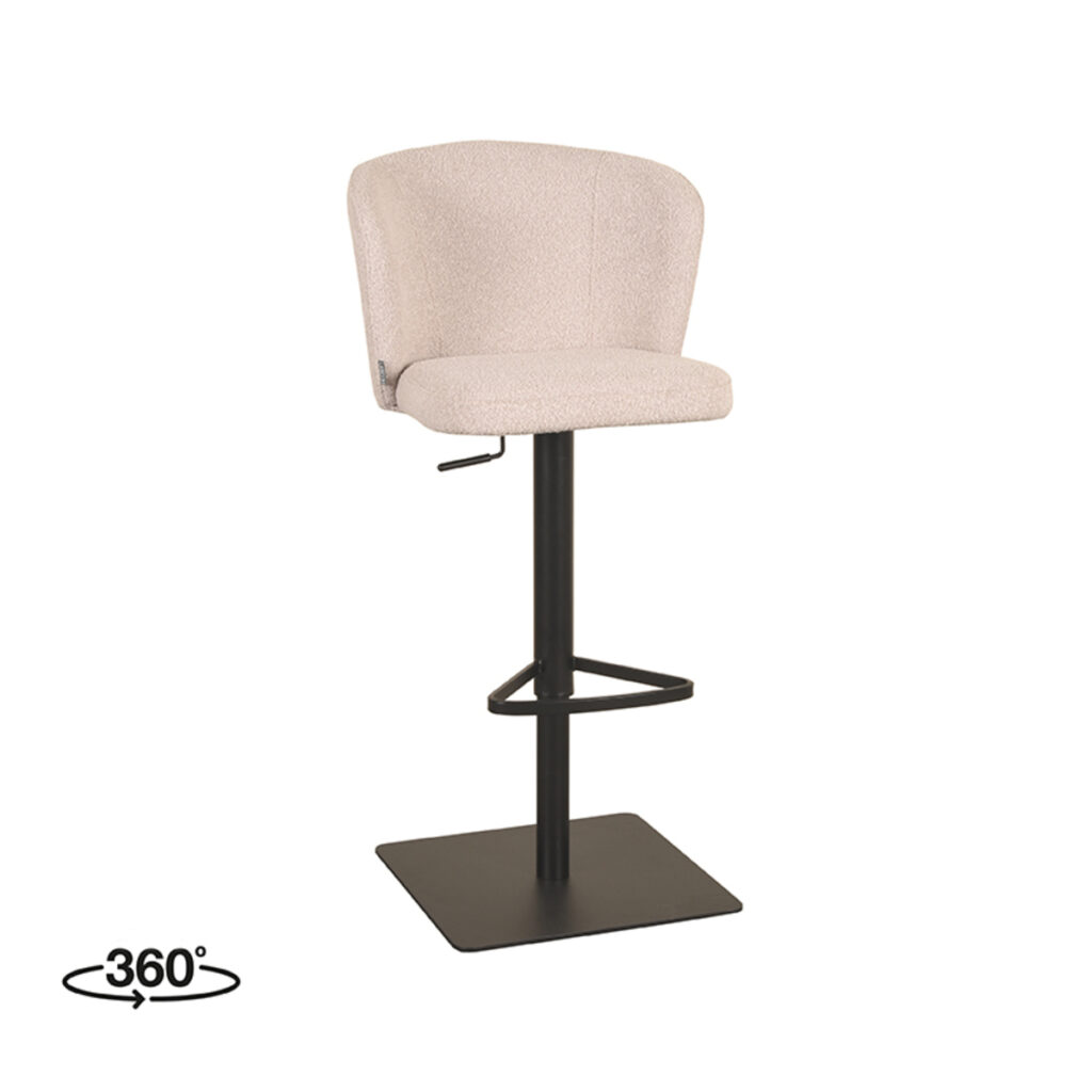 Barkruk_Wave_54x59x84_5-109_5_Cm_Naturel_Touch_Perspectief_360 LABEL51 Barkruk Wave - Naturel - Boucle - Zithoogte 56-82