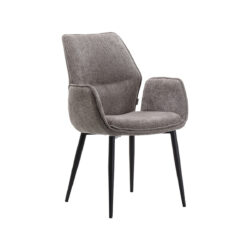 LABEL51 Eetkamerstoel Morris - Stone - Elite - Black Frame