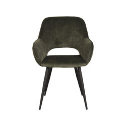 LABEL51 Eetkamerstoel Fer - Hunter - Velours - Black Frame