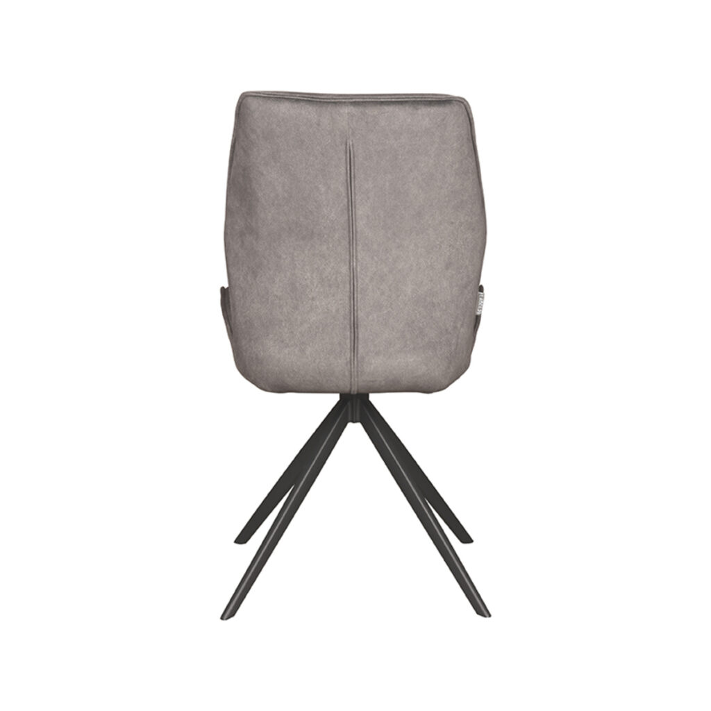 LABEL51 Eetkamerstoel Comfy - Antraciet - Cosmo - Black Frame