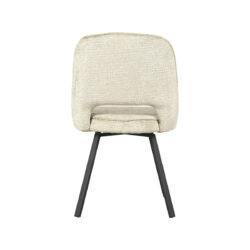 LABEL51 Eetkamerstoel Lewis - Beige - Elegance - Black Frame