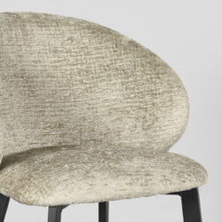 Eetkamerstoel_Logan_57x62x84_Cm_Beige_Elegance_Detail LABEL51 Eetkamerstoel Logan - Beige - Elegance - Black Frame