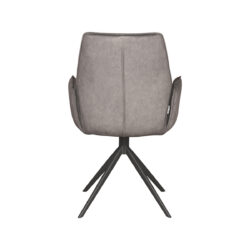 LABEL51 Eetkamerstoel Mellow - Antraciet - Cosmo - Black Frame