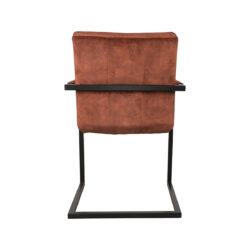 LABEL51 Eetkamerstoel Milo - Rust - Velours - Black Frame