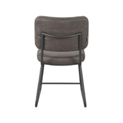 LABEL51 Eetkamerstoel Noah - Antraciet - Micro Suede - Black Frame