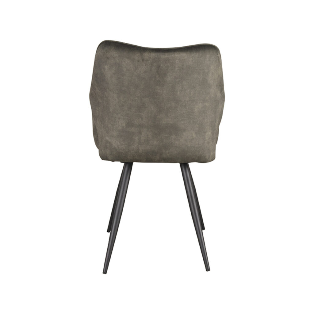 LABEL51 Eetkamerstoel Noud - Hunter - Velours - Black Frame