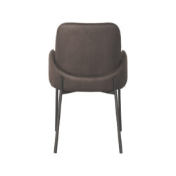 eetkamerstoel_jari_antraciet_microvezel_55x60x86_cm_achterkant LABEL51 Eetkamerstoel Jari - Antraciet - Microfiber - Black Frame