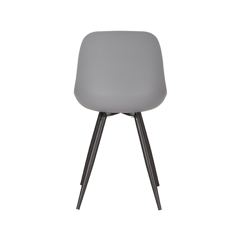 LABEL51 Eetkamerstoel Monza - Antraciet - Kunststof - Black Frame