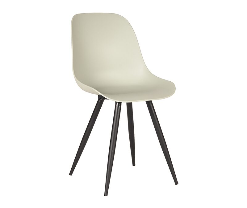 eetkamerstoel_monza_breeze_pp_zwart_metaal_46x54x85_cm_perspectief LABEL51 Eetkamerstoel Monza - Breeze - Kunststof - Black Frame