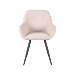 ih-50.073_2 LABEL51 Eetkamerstoel Fender - Naturel - Boucle - Black Frame