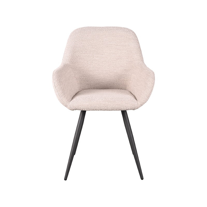 ih-50.073_2 LABEL51 Eetkamerstoel Fender - Naturel - Boucle - Black Frame