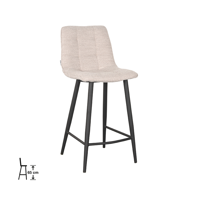 uk-30.452_1_65cm LABEL51 Barkruk Jelt - Naturel - Boucle - Zithoogte 66