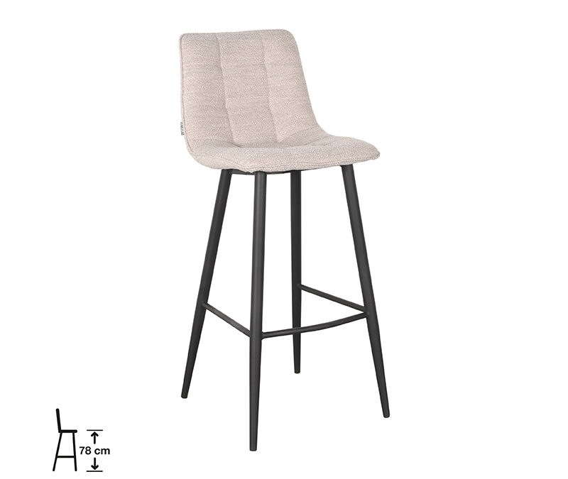 uk-30.456_1_78cm LABEL51 Barkruk Jelt - Naturel - Boucle - Zithoogte 78