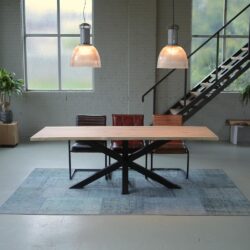 Rechthoekig17 Picknicktafel stalen frame