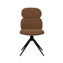 180100116_02-2 LABEL51 Eetkamerstoel Finn - Coral - Boucle - Black Frame