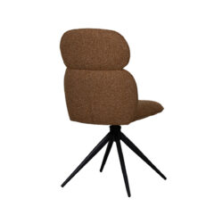 180100116_04-2 LABEL51 Eetkamerstoel Finn - Coral - Boucle - Black Frame