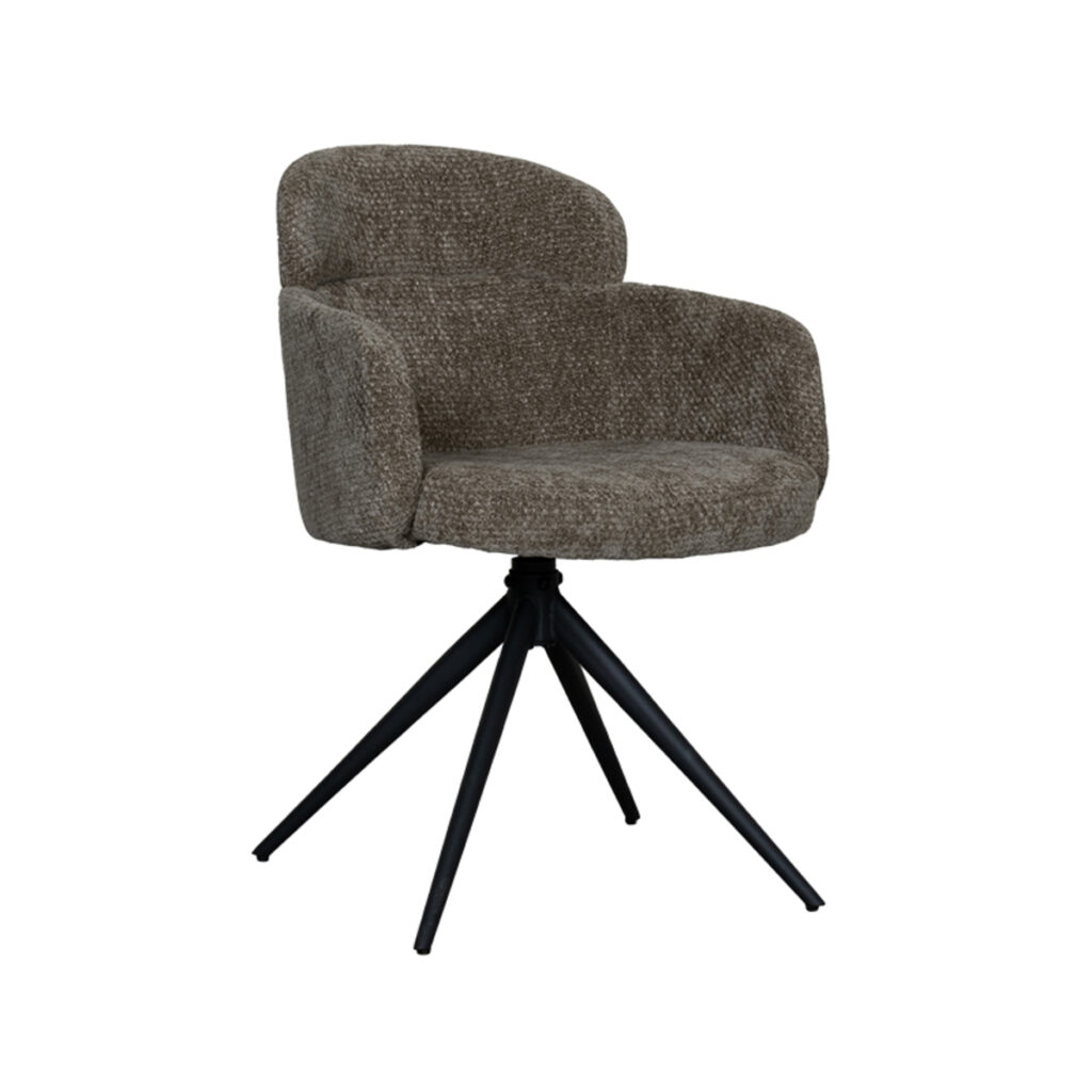 180100131_01-2 LABEL51 Eetkamerstoel Levi - Hunter - Elite - Black Frame