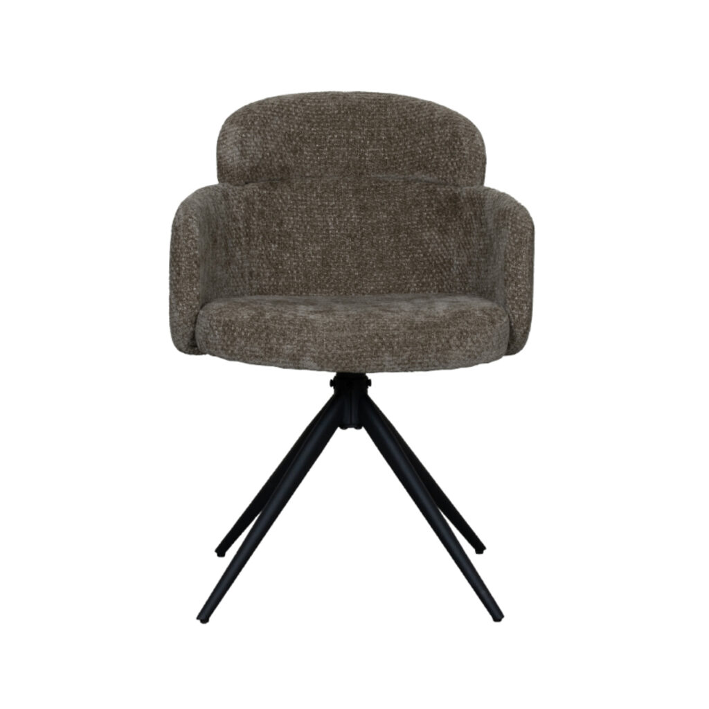 180100131_02-2 LABEL51 Eetkamerstoel Levi - Hunter - Elite - Black Frame