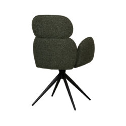 LABEL51 Eetkamerstoel Vidar - Forest - Boucle - Black Frame